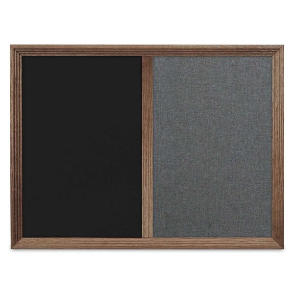 Enclosed Corkboard, 1 Door, 60"x36", 4" Fra